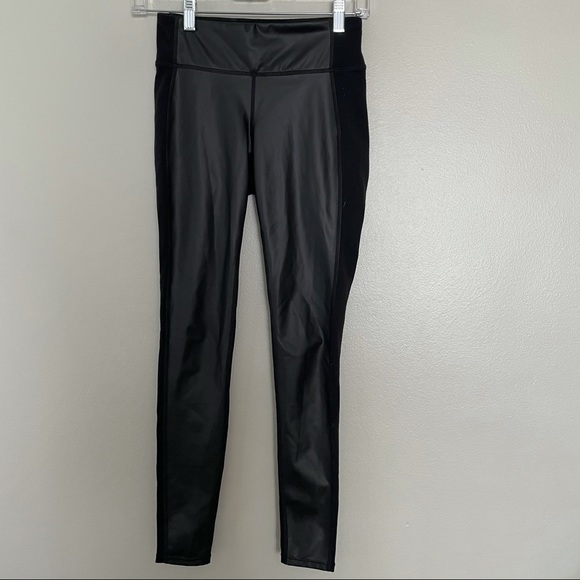 Athleta Gleam Faux Leather Front Leggings - Picture 6 of 8